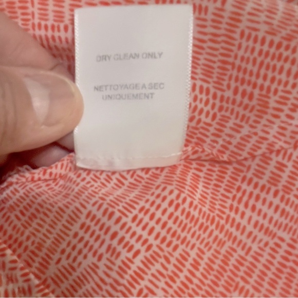 Joie Edalette Silk Tie Front Sleeveless Button Up Tank Orange Size S - Picture 8 of 10